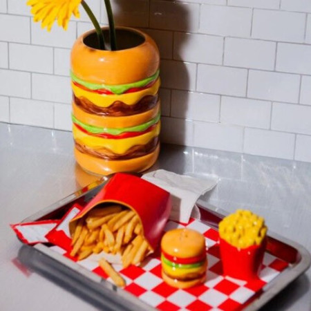 Salière & poivrière Fast Food, Frites & Burger - DOIY