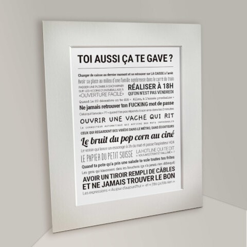 Affiche - Toi aussi ça te gave - Tout est dit