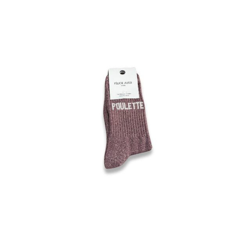Chaussettes poulette paillettes raisin 31/34 - Félicie Aussi | L’Ornithorynque Marseille