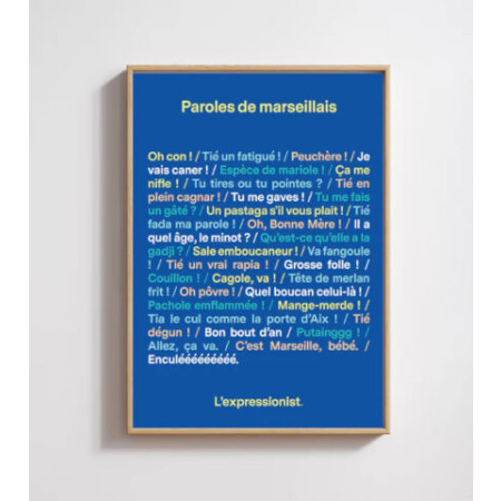 Poster - Paroles de Marseillais - L'Avant Gardiste