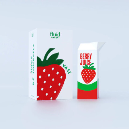 Vase/Pichet Strawberry Juice - Fluid Market