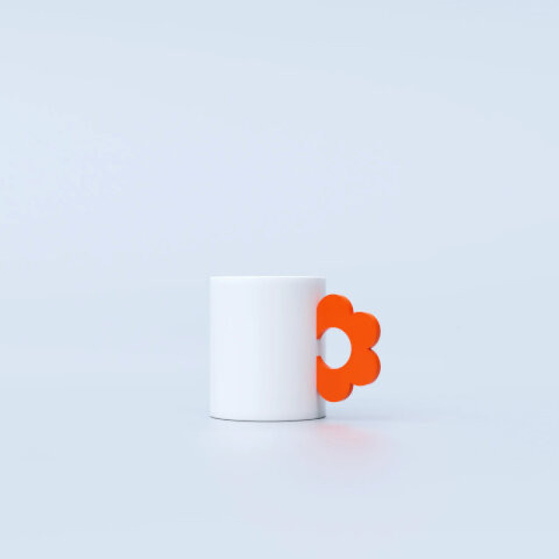 Mug Flower Orange - Fluid Market