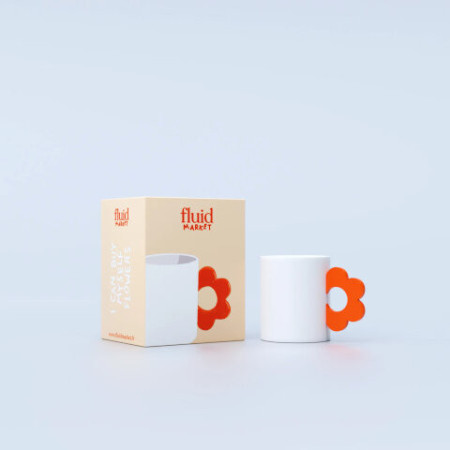 Mug Flower Orange - Fluid Market