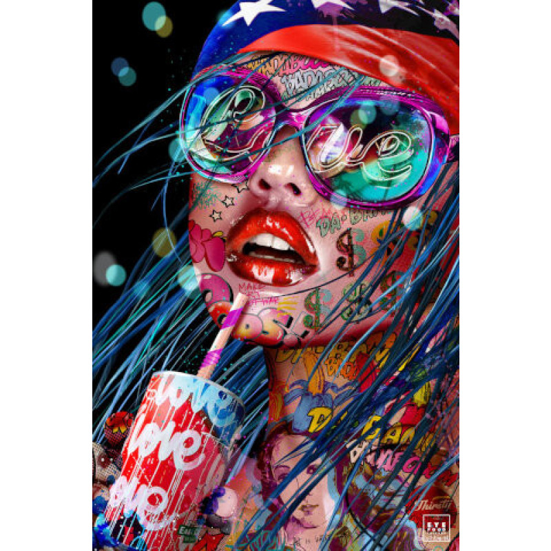 Tableau - Sunset beach, Monika Nowak, 80x55 Cm - Eyefood Factory