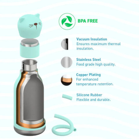 Gourde Bestie Bottle Cat - Asobu