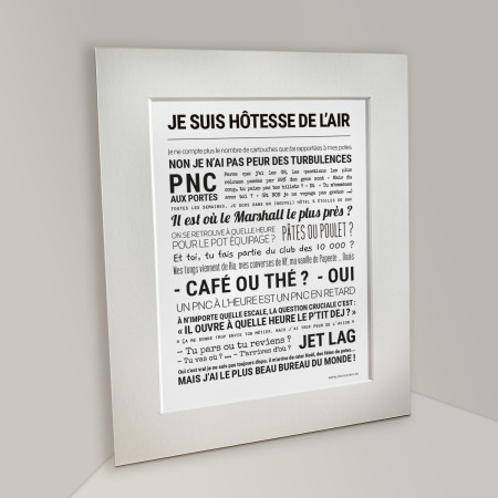 Affiche - Je suis Hôtesse de l'air - Tout est dit