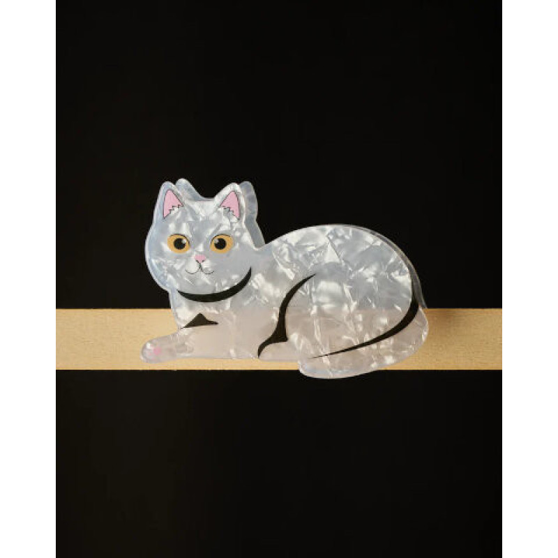 Pince à cheveux Chat Blanc - Blogo