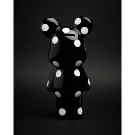 Tirelire Teddy Noir GM 40cm - Blogo