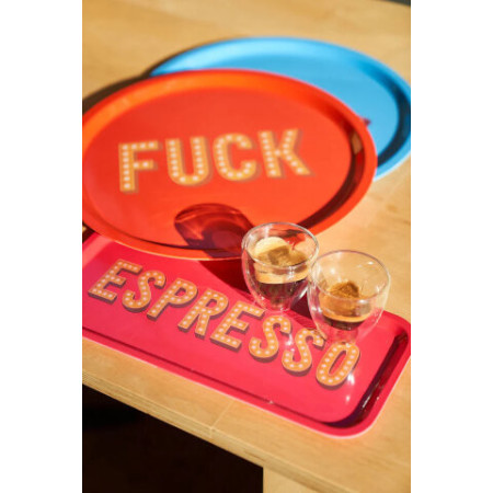 Plateau Rectangulaire Mélamine Espresso Small , BLOGO