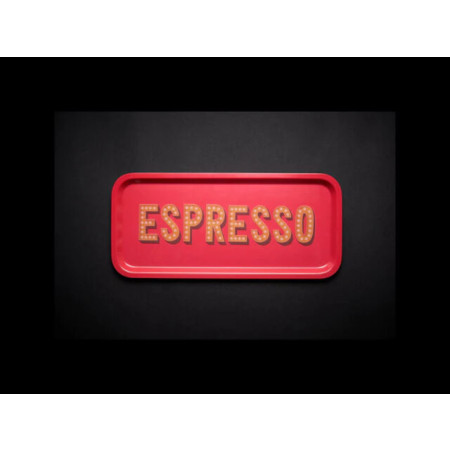 Plateau Rectangulaire Mélamine Espresso Small , BLOGO