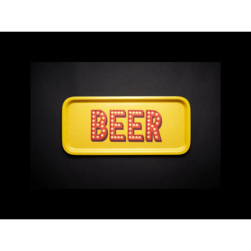 Plateau Rectangulaire Mélamine Beer Small , BLOGO