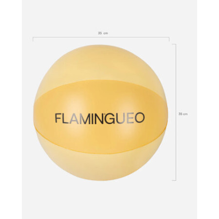 Ballon de plage jaune RIVA - Flamingueo