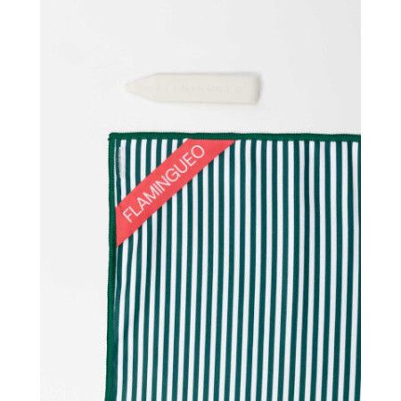 Serviette microfibre verte PIPA - Flamingueo | L’Ornithorynque Marseille