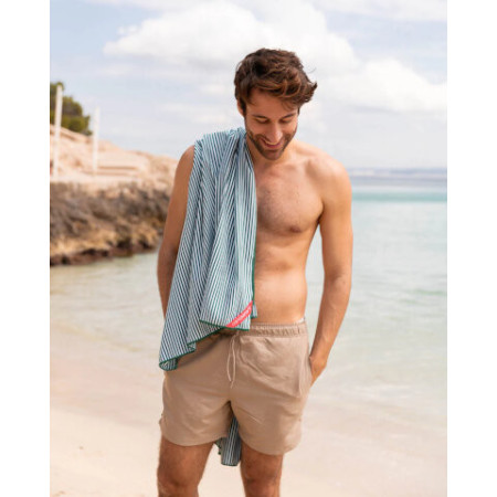 Serviette microfibre verte PIPA - Flamingueo | L’Ornithorynque Marseille