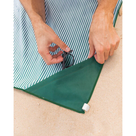 Serviette microfibre verte PIPA - Flamingueo | L’Ornithorynque Marseille