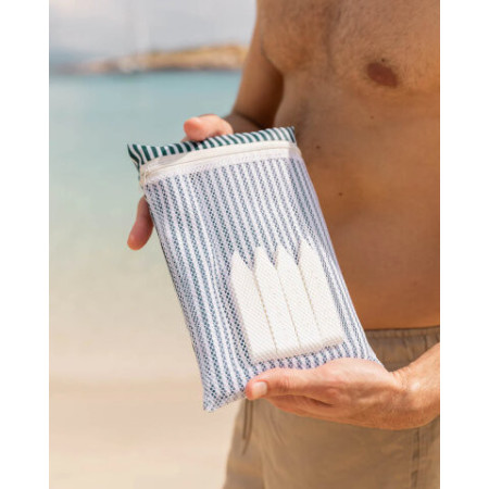 Serviette microfibre verte PIPA - Flamingueo | L’Ornithorynque Marseille