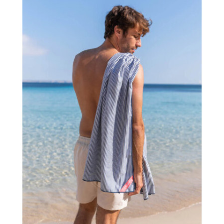 Serviette microfibre bleue PIPA - Flamingueo | L’Ornithorynque Marseille