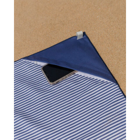 Serviette microfibre bleue PIPA - Flamingueo | L’Ornithorynque Marseille