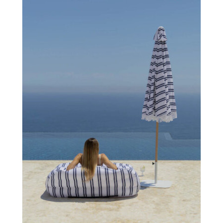 Parasol de jardin bleu DORIA - Flamingueo