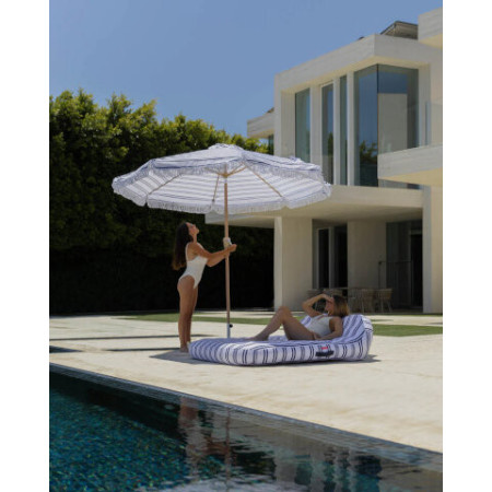 Parasol de jardin bleu DORIA - Flamingueo