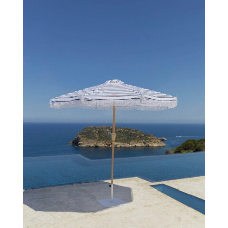 Parasol de jardin bleu DORIA - Flamingueo