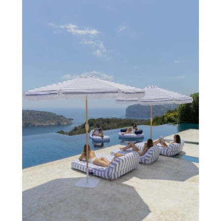 Parasol de jardin bleu DORIA - Flamingueo