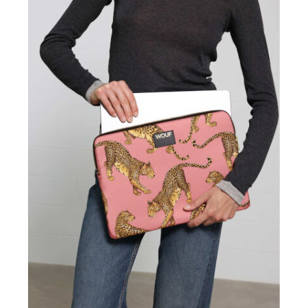 Housse d’ordinateur - Blush Leopard Laptop Sleeve 15" & 16" - Wouf
