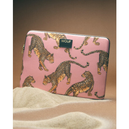 Housse d’ordinateur - Blush Leopard Laptop Sleeve 15" & 16" - Wouf