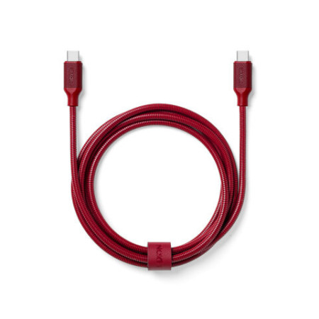 Cable de recharge METALI-C - DARK RED - Lexon
