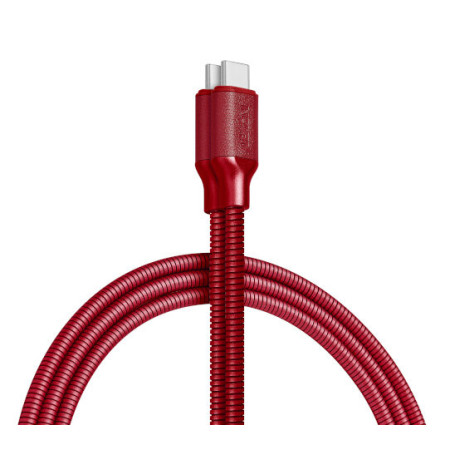 Cable de recharge METALI-C - DARK RED - Lexon