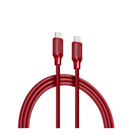 Cable de recharge METALI-C - DARK RED - Lexon