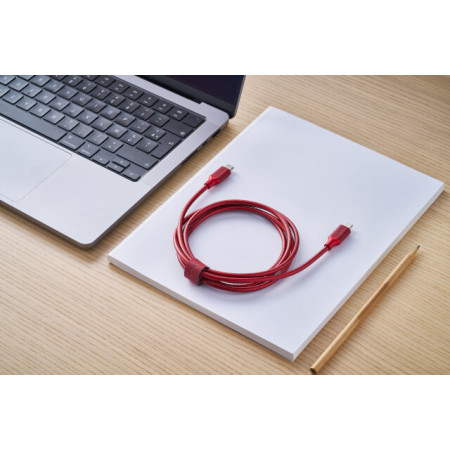 Cable de recharge METALI-C - DARK RED - Lexon
