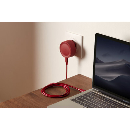Cable de recharge METALI-C - DARK RED - Lexon