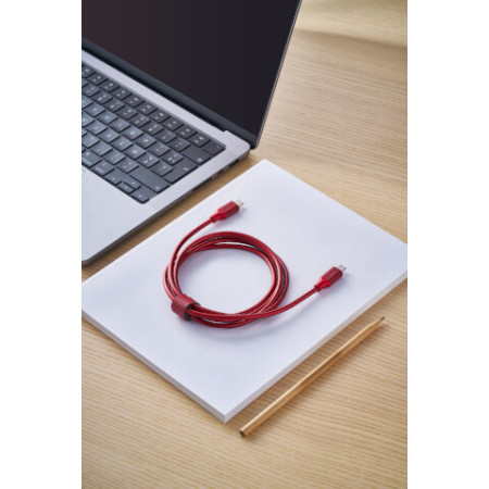 Cable de recharge METALI-C - DARK RED - Lexon
