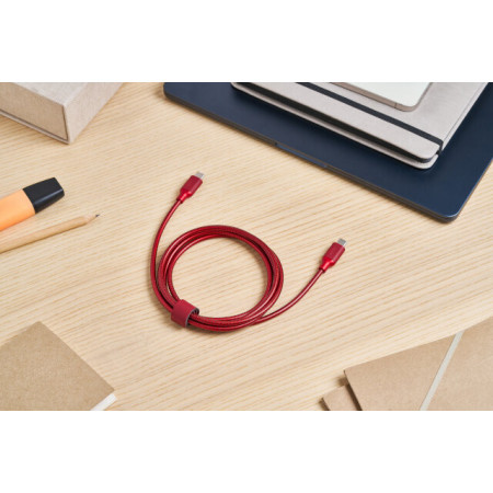 Cable de recharge METALI-C - DARK RED - Lexon