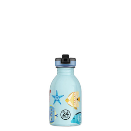 Gourde Urban Bottle 250 Sea Friends - Colored Sport Lid - 24 BOTTLES