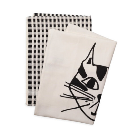 Torchon kitty set de 2 - Helen B