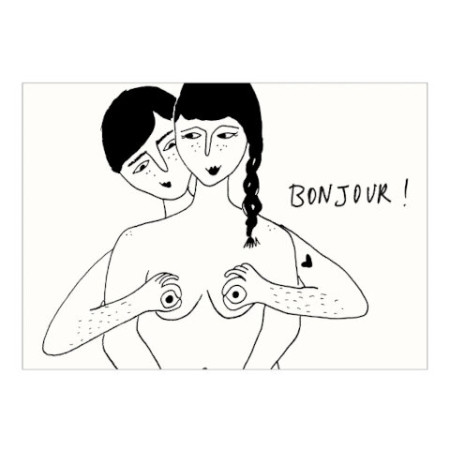 Affiche bonjour A4 - Helen B