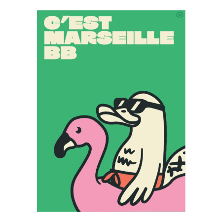 Carte Postale C'est Marseille bébé- L'Ornithorynque