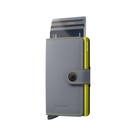 Miniwallet Secrid - Matte – MM-Grey & Lime