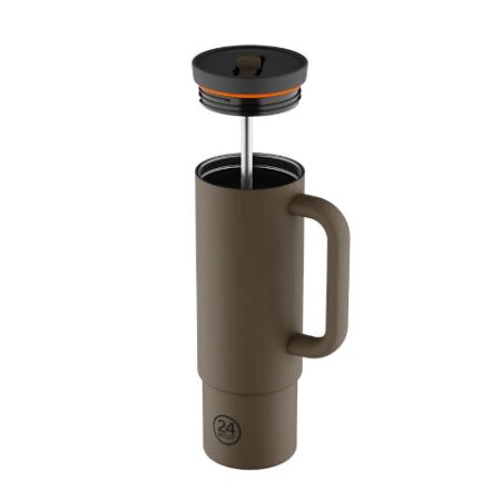 Mug paille Straw Cup 800 Mocha - 24 BOTTLES