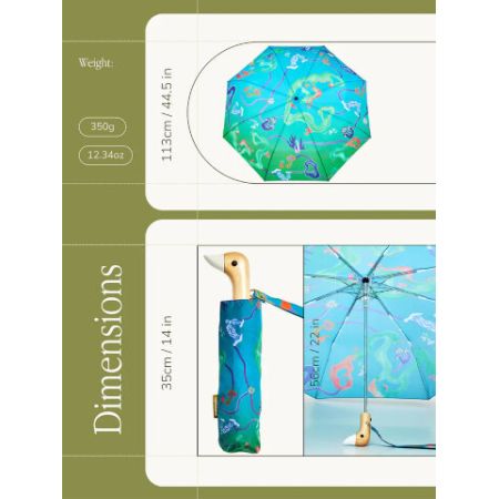 Parapluie compact Aqua Fungi - Original Duckhead