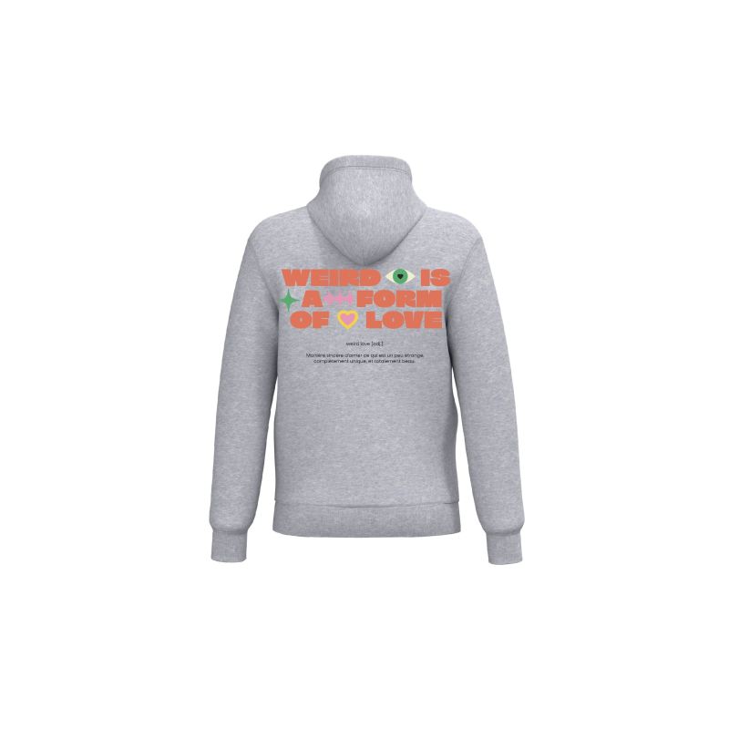 Sweat Zippé Weird is a form of love - L'Ornithorynque