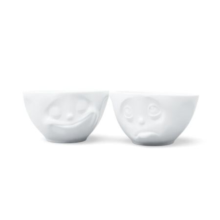 Bols moyen Happy & Oh, Please, set de 2 – Tassen