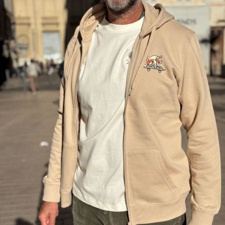 Sweat Zippé Pastaga - L'Ornithorynque