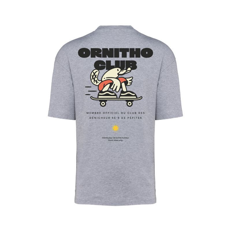 T-shirt en coton Oversize Club Ornitho - L'Ornithorynque