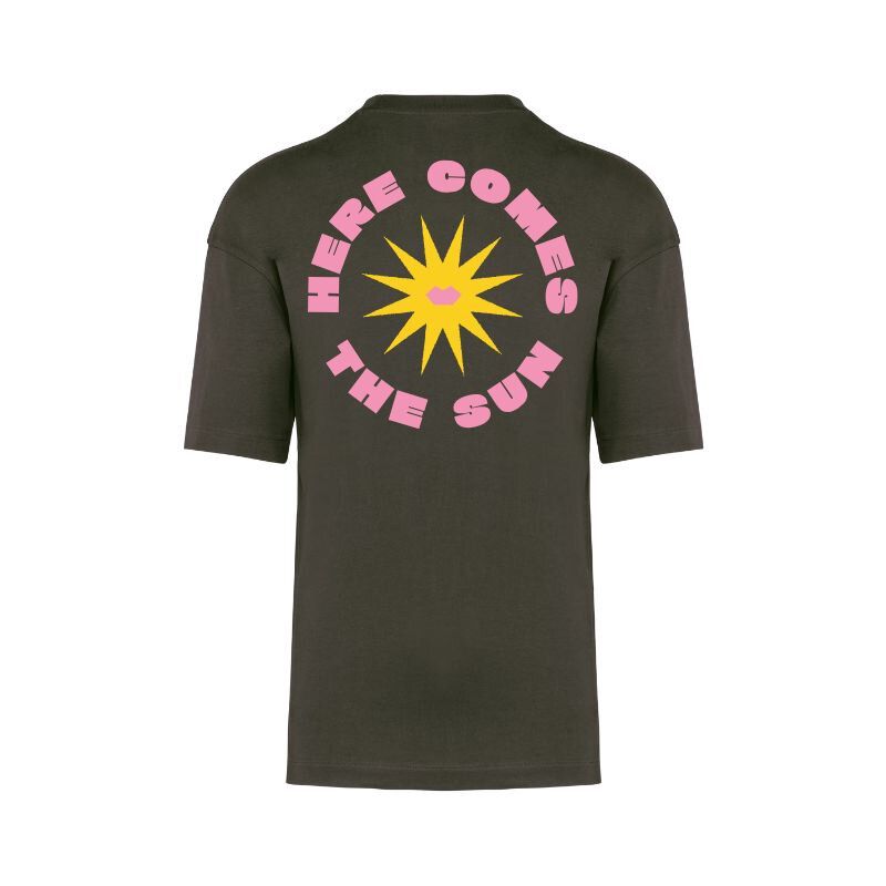T-shirt en coton Oversize Here comes the Sun - L'Ornithorynque