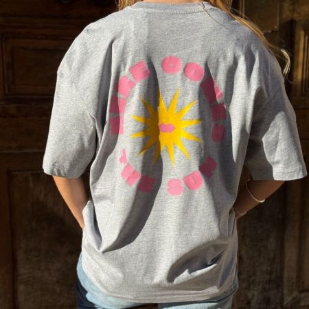 T-shirt en coton Oversize Here comes the Sun - L'Ornithorynque