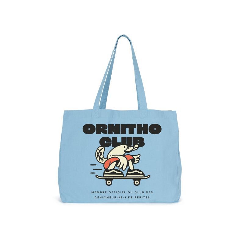 Sac cabas en tissu Club Ornitho - L'Ornithorynque
