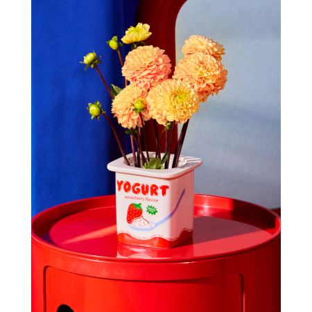 Vase Pot Yaourt Fraise - Fluid Market